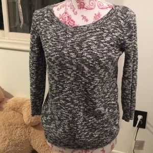 Black and white sweater